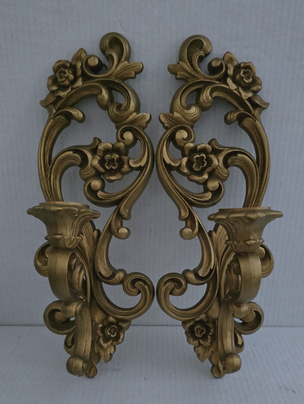 Pair of Vintage Homco Sconces